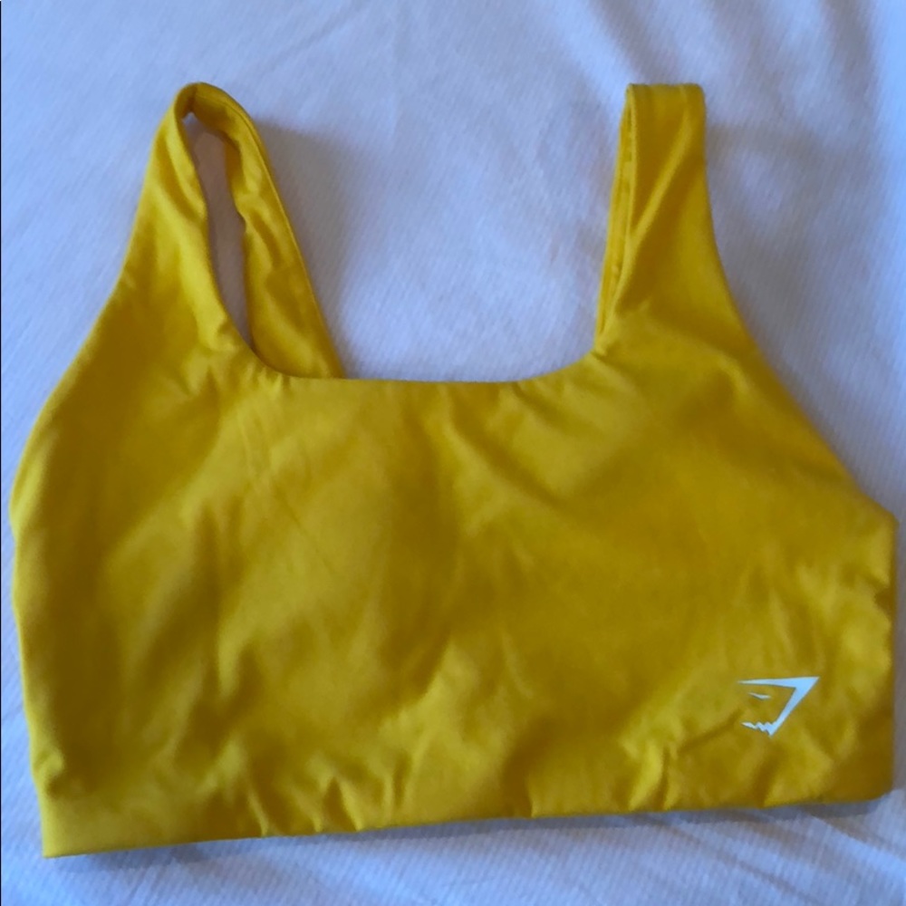Gymshark yellow sports bra